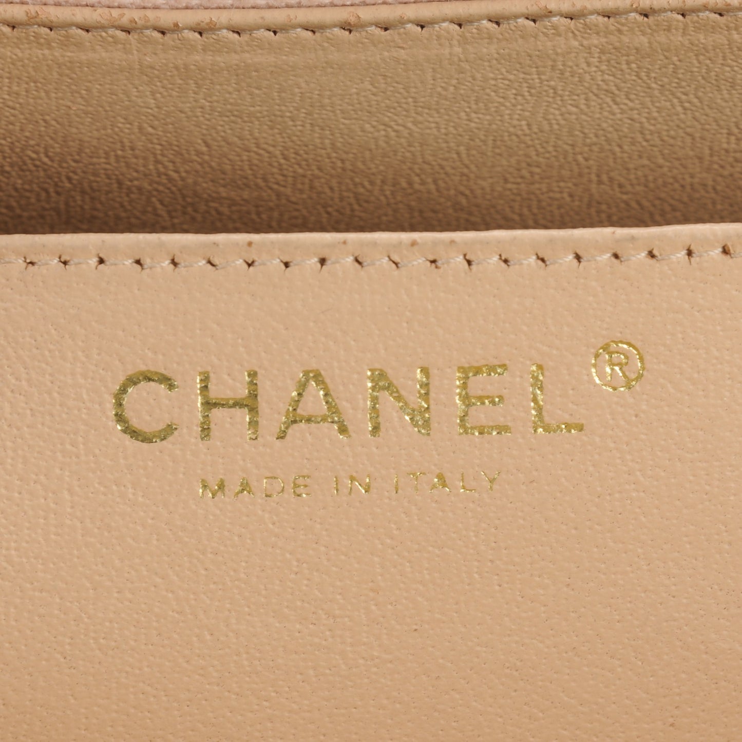 Caviar Quilted Jumbo Single Flap Beige