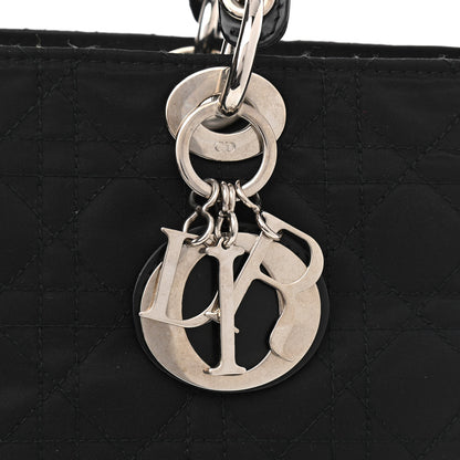 Christian Dior Nylon Cannage Large Lady Dior Black 8 of 10