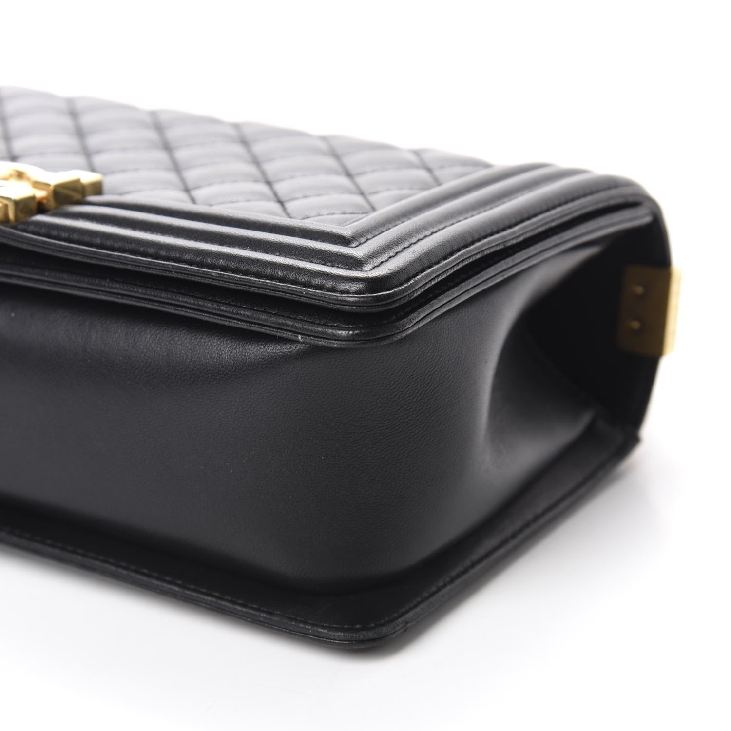 Chanel Lambskin Quilted Medium Boy Flap Black 7 of 11