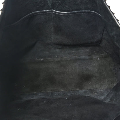 Valentino Garavani Grained Calfskin Rockstud Shoulder Tote Black 5 of 11