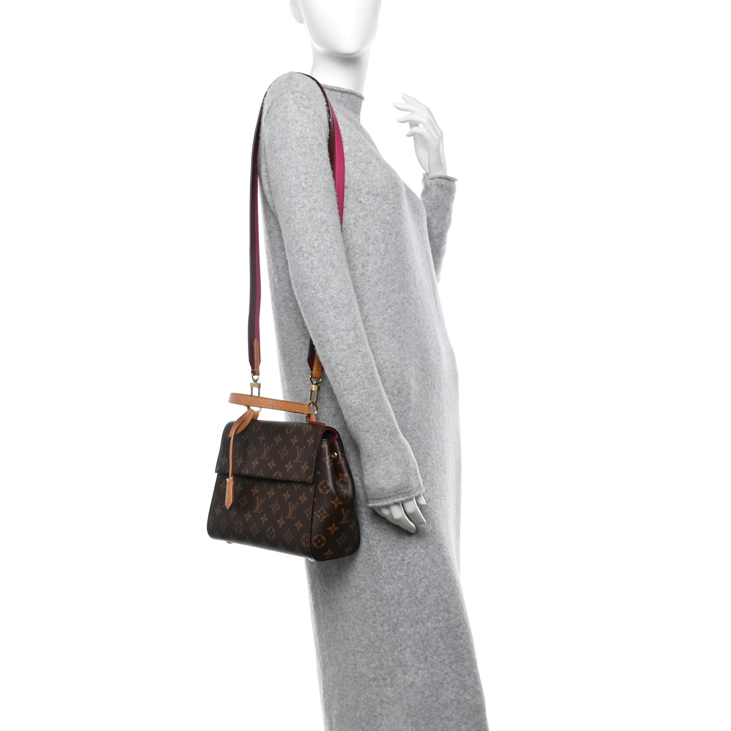 Monogram Cluny BB Bordeaux Fuchsia