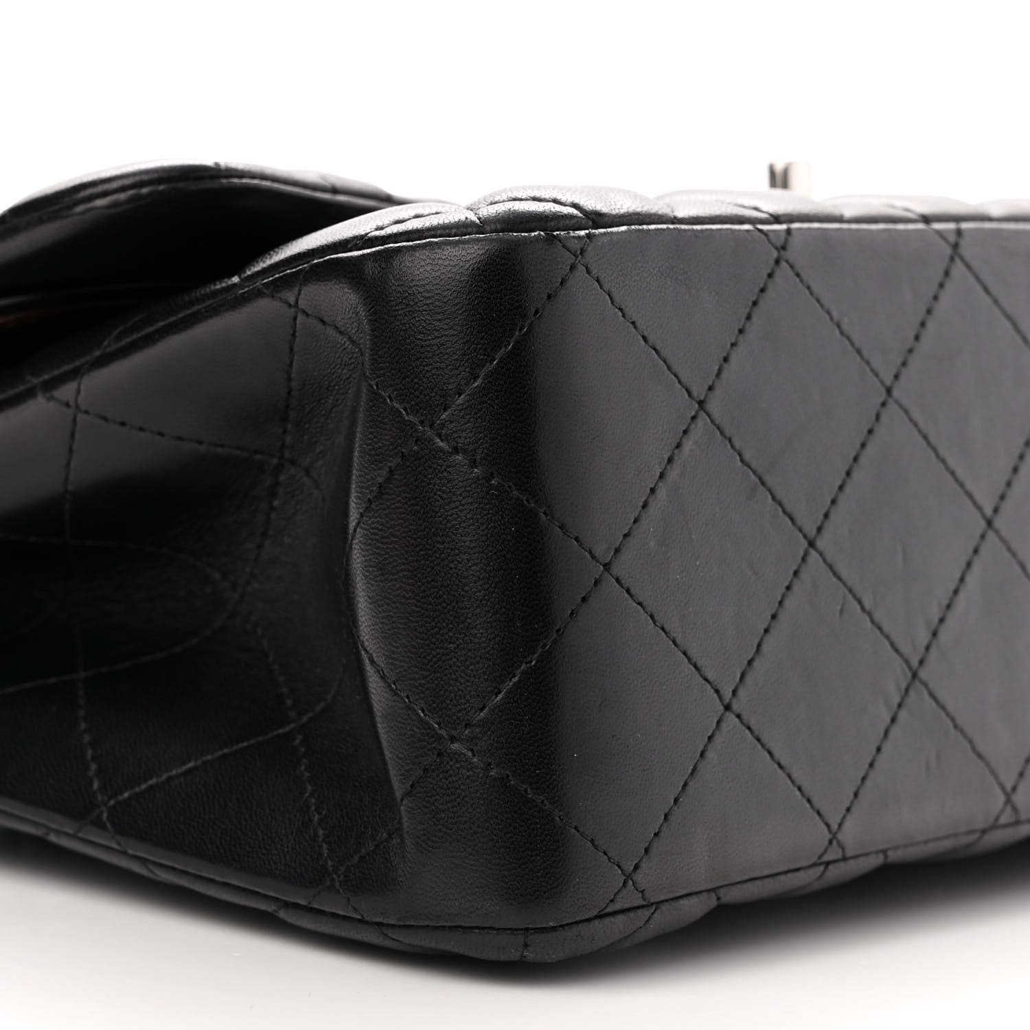 Chanel Lambskin Quilted Jumbo Double Flap Black 9 of 14