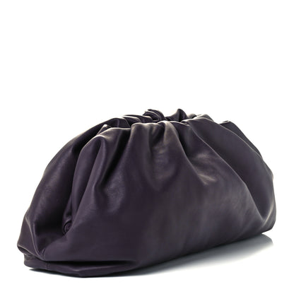 Bottega Veneta Smooth Butter Calf The Pouch Oversized Clutch Raisin 3 of 13