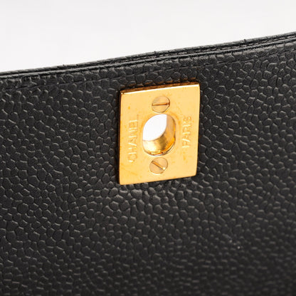 Chanel Caviar Vertical Quilt Small Single Flap Black 6 of 9