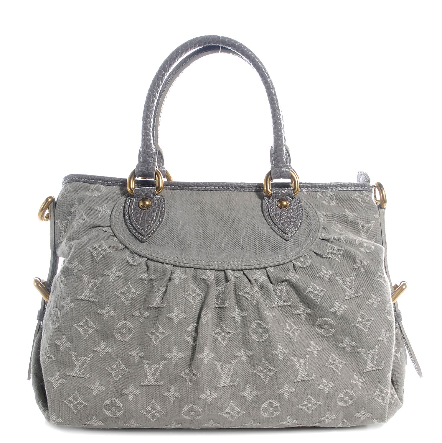 Louis Vuitton Denim Neo Cabby MM Grey 1 of 7