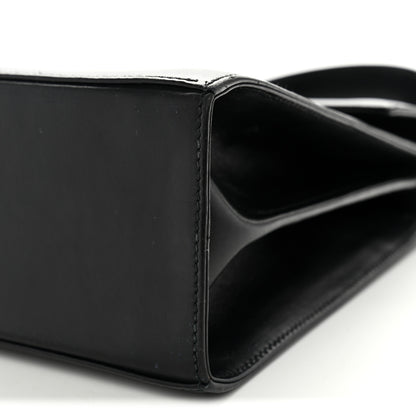 Salvatore Ferragamo Brushed Off Calfskin Small Iconic Top Handle Black 9 of 13