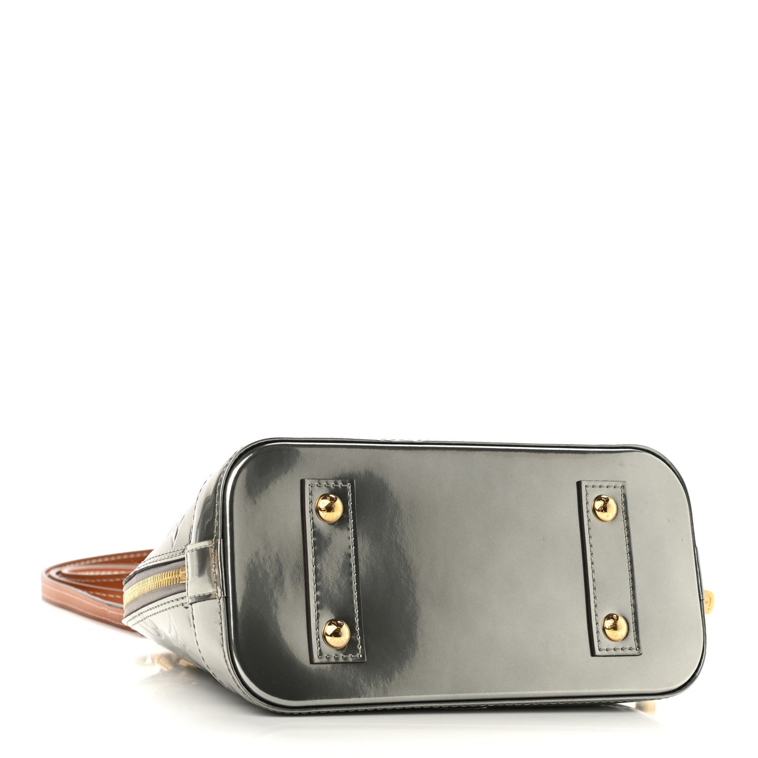 Louis Vuitton Vernis Alma BB Gris Metal 4 of 9