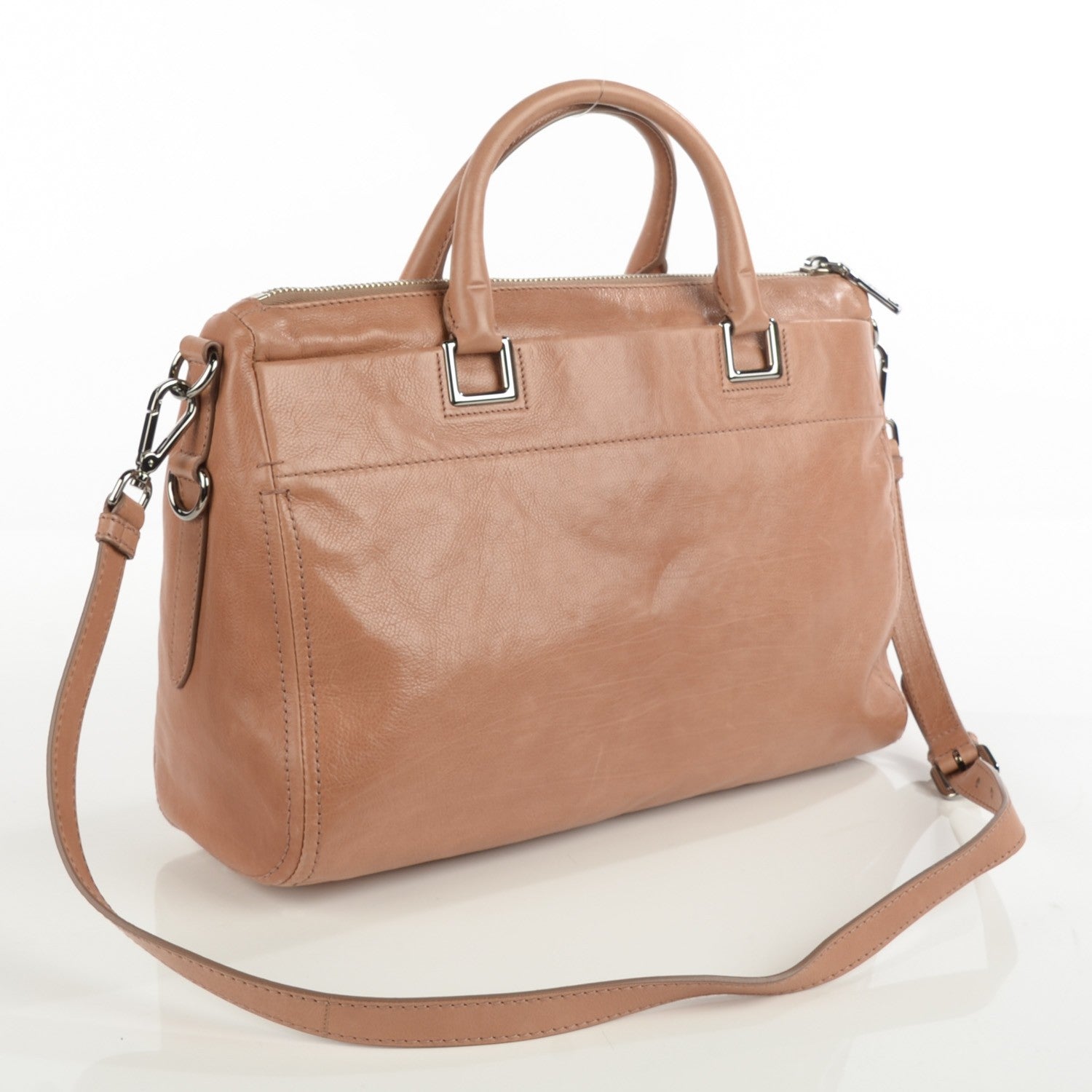 Prada Glace Calf Extra Wide Tote Cammeo 4 of 10
