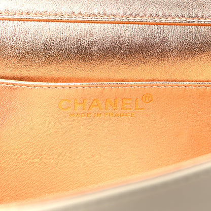 Chanel Tweed Jersey Lambskin Pearl Square Quilted Camellia Chain Flap Ivory Beige Gold 5 of 7