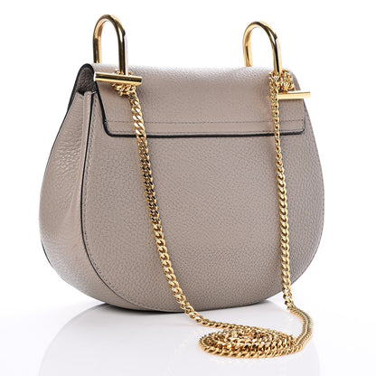Chloe Grained Lambskin Mini Drew Shoulder Bag Motty Grey 3 of 6
