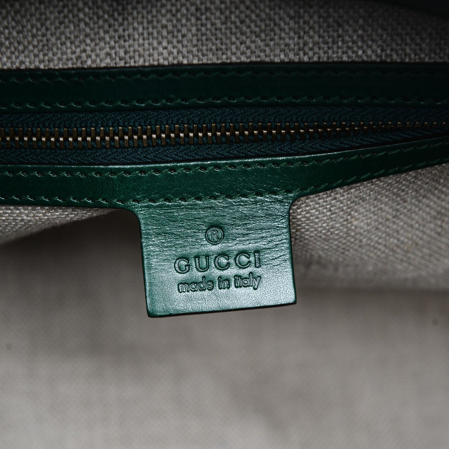 Monogram Crocodile Web Secret Top Handle Satchel Green