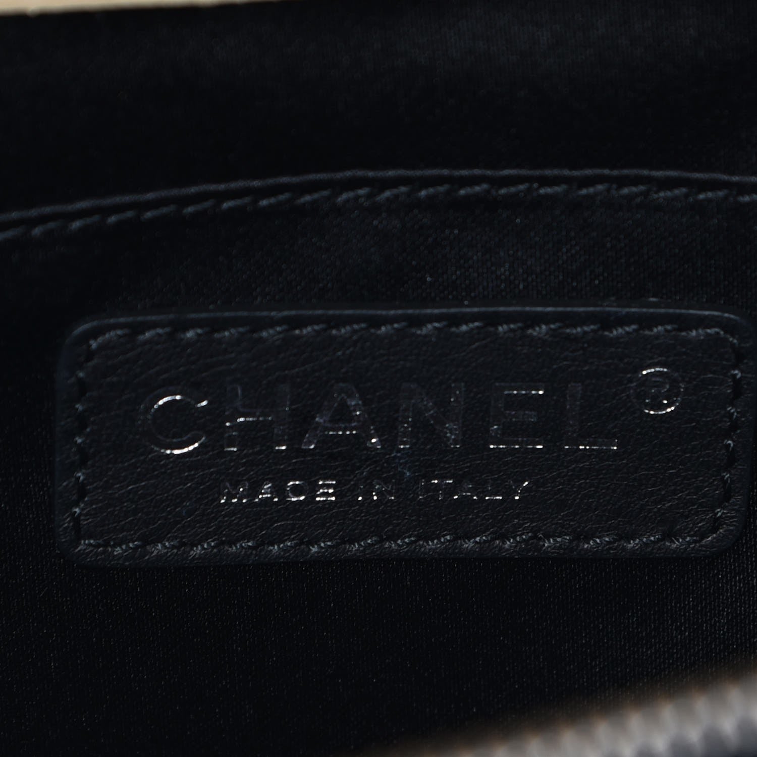 Chanel Lambskin Quilted Tri-Color Flap Beige Black 6 of 8