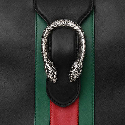 Gucci Calfskin Web Medium Dionysus Tote Bag Black 8 of 11
