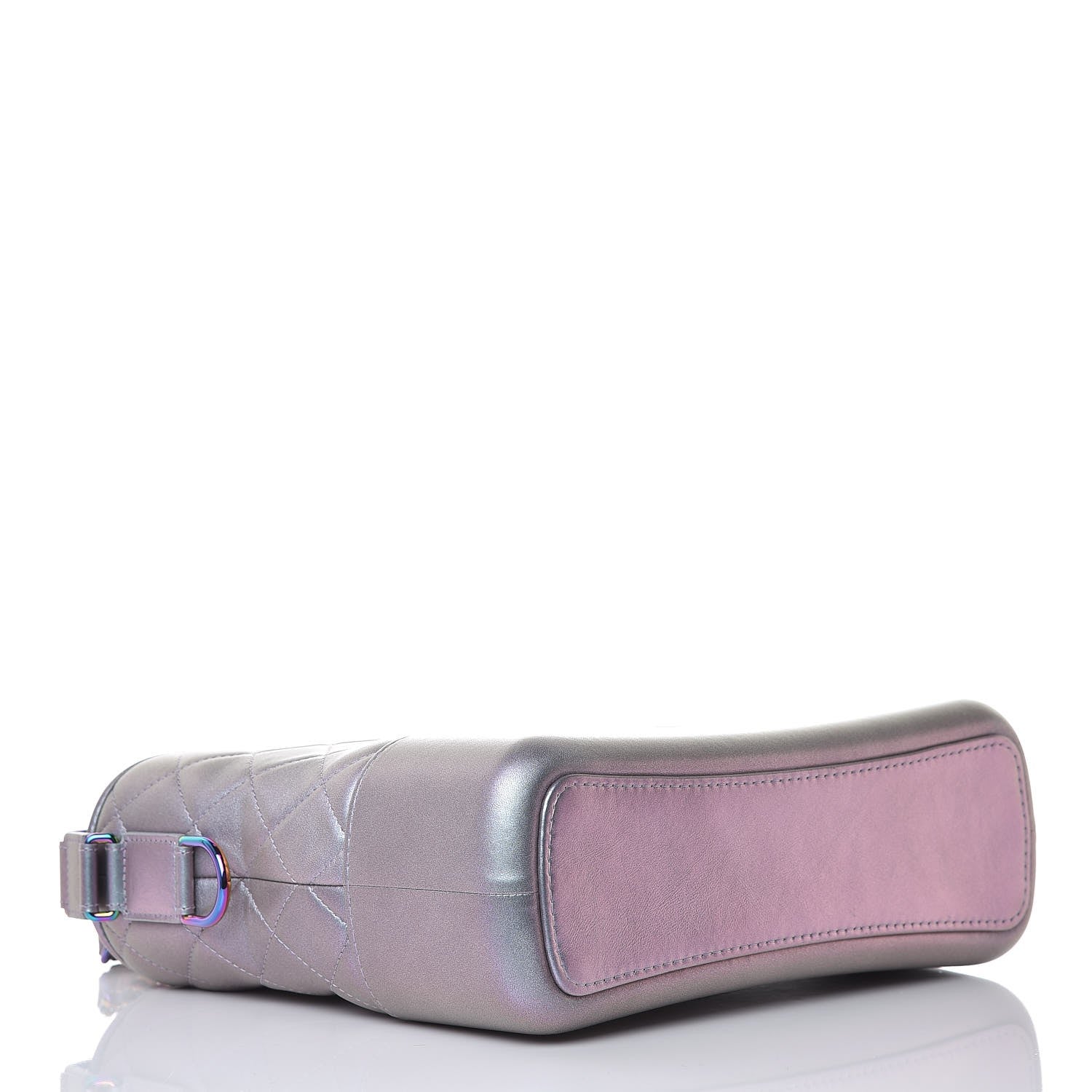 Chanel Iridescent Lambskin Calfskin Quilted Medium Gabrielle Hobo Light Purple 5 of 9