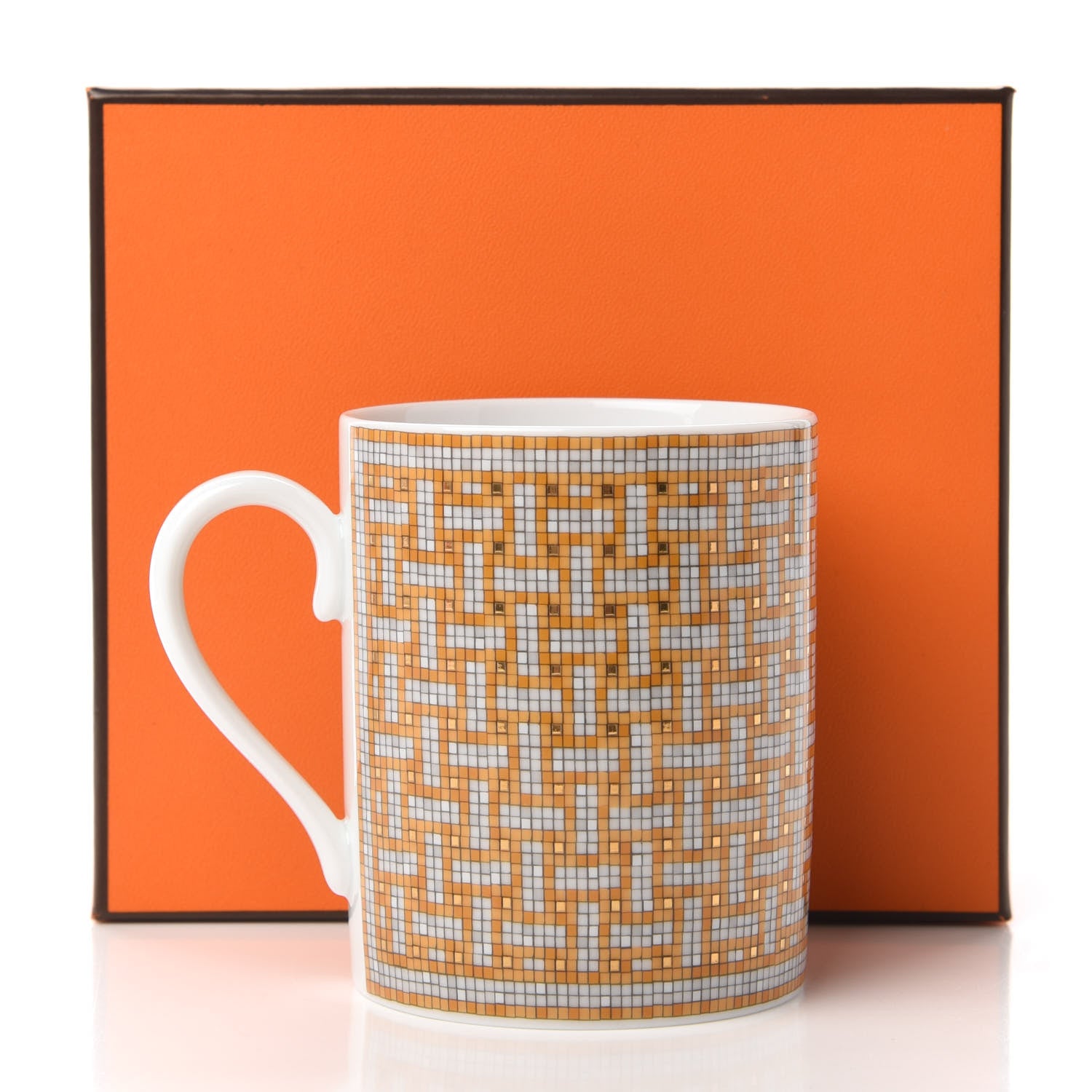Hermes Porcelain Mosaique au 24 Mug Gold 5 of 5