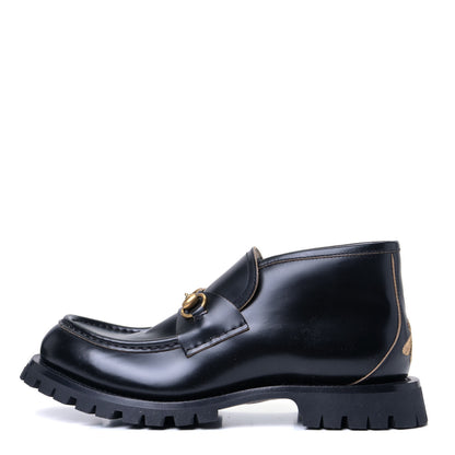 Gucci Cordovan Lux Mens Harald Horsebit Ankle Boots 9.5 Black 1 of 5