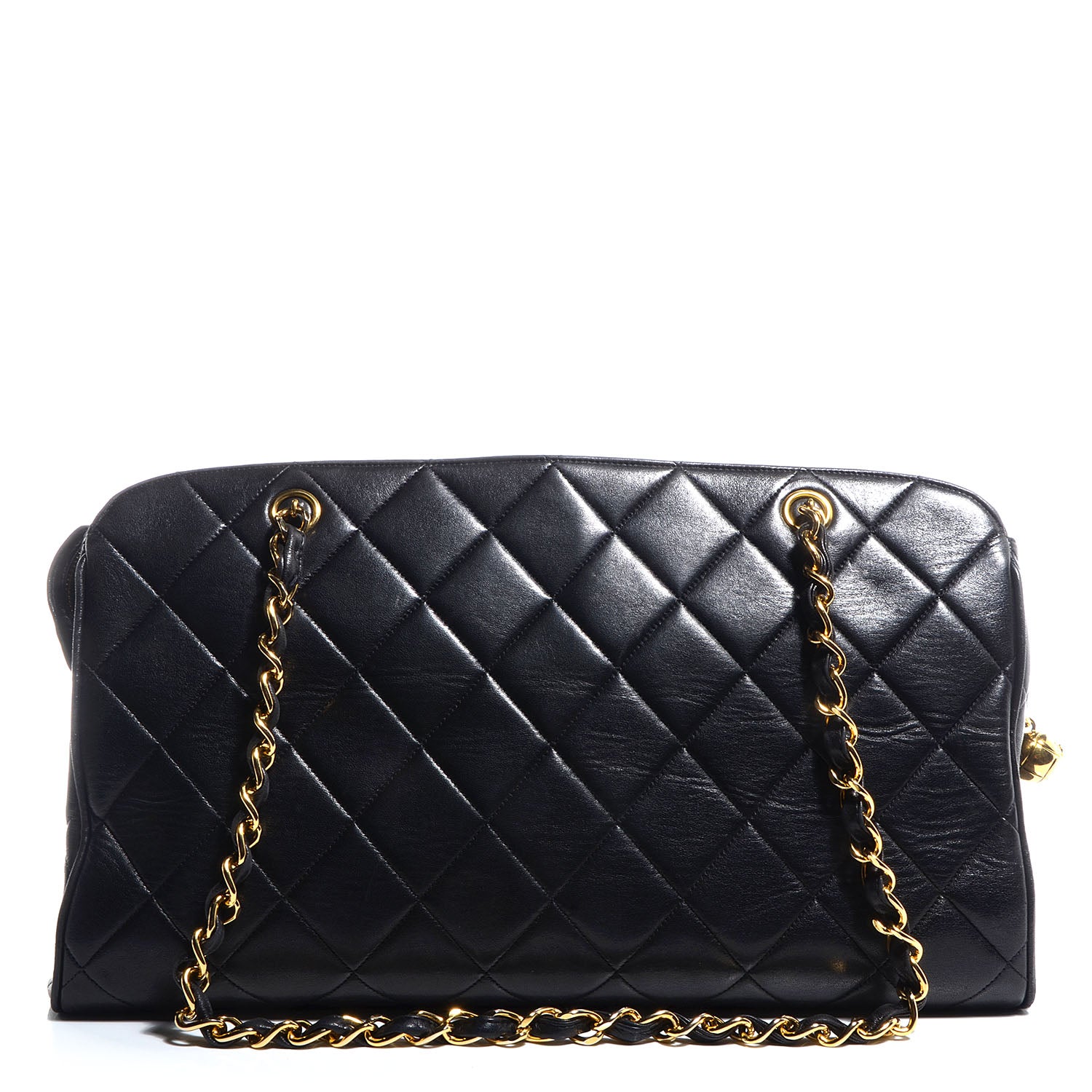 Chanel Lambskin Quilted Shoulder Bag Black 1 of 8
