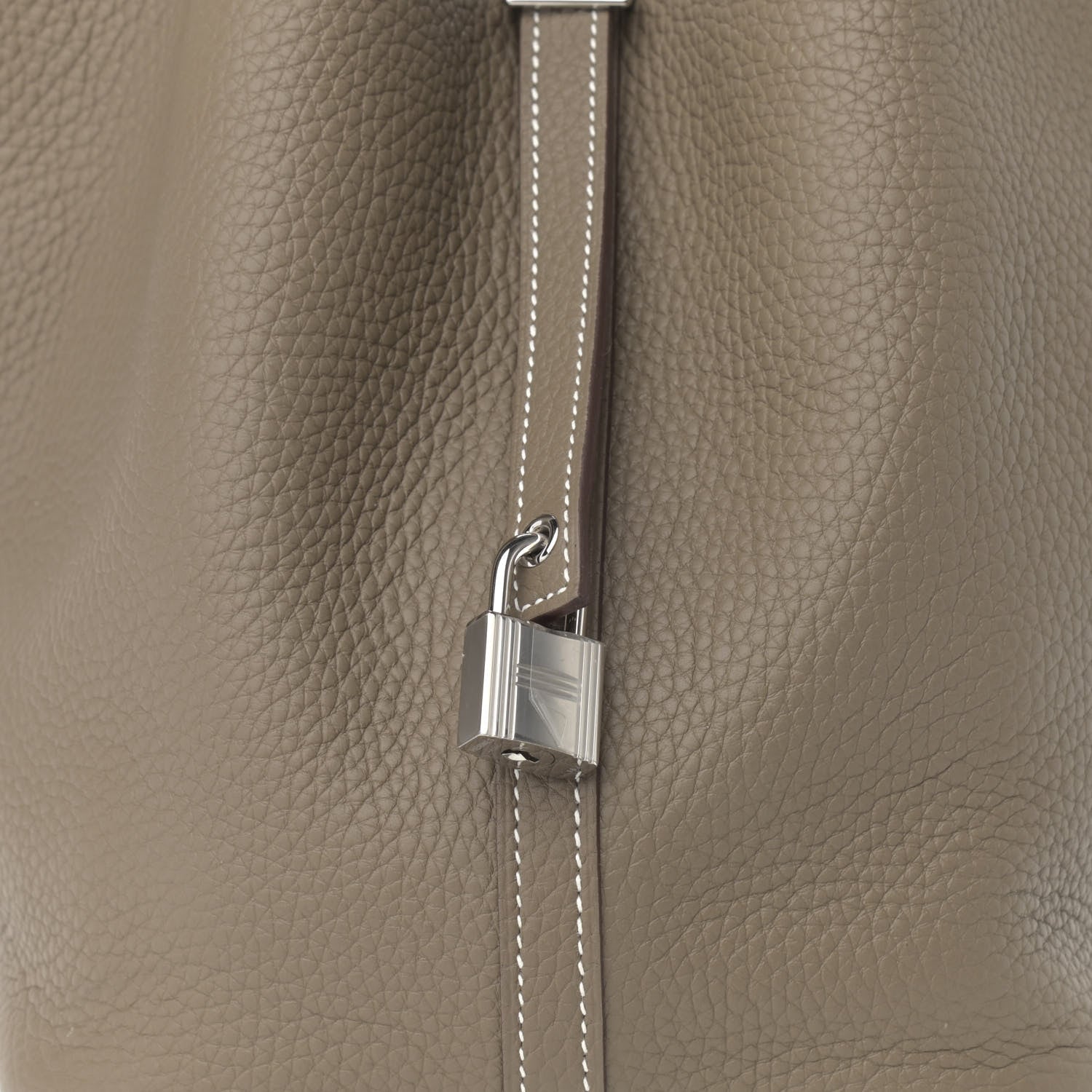 Hermes Taurillon Clemence Picotin Lock 22 MM Etoupe 8 of 12