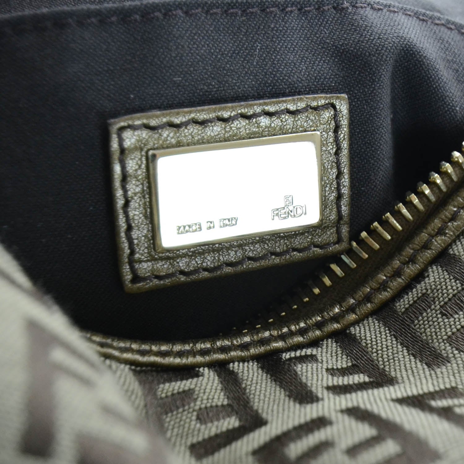 Fendi Canvas Zucchino Hobo 9 of 12