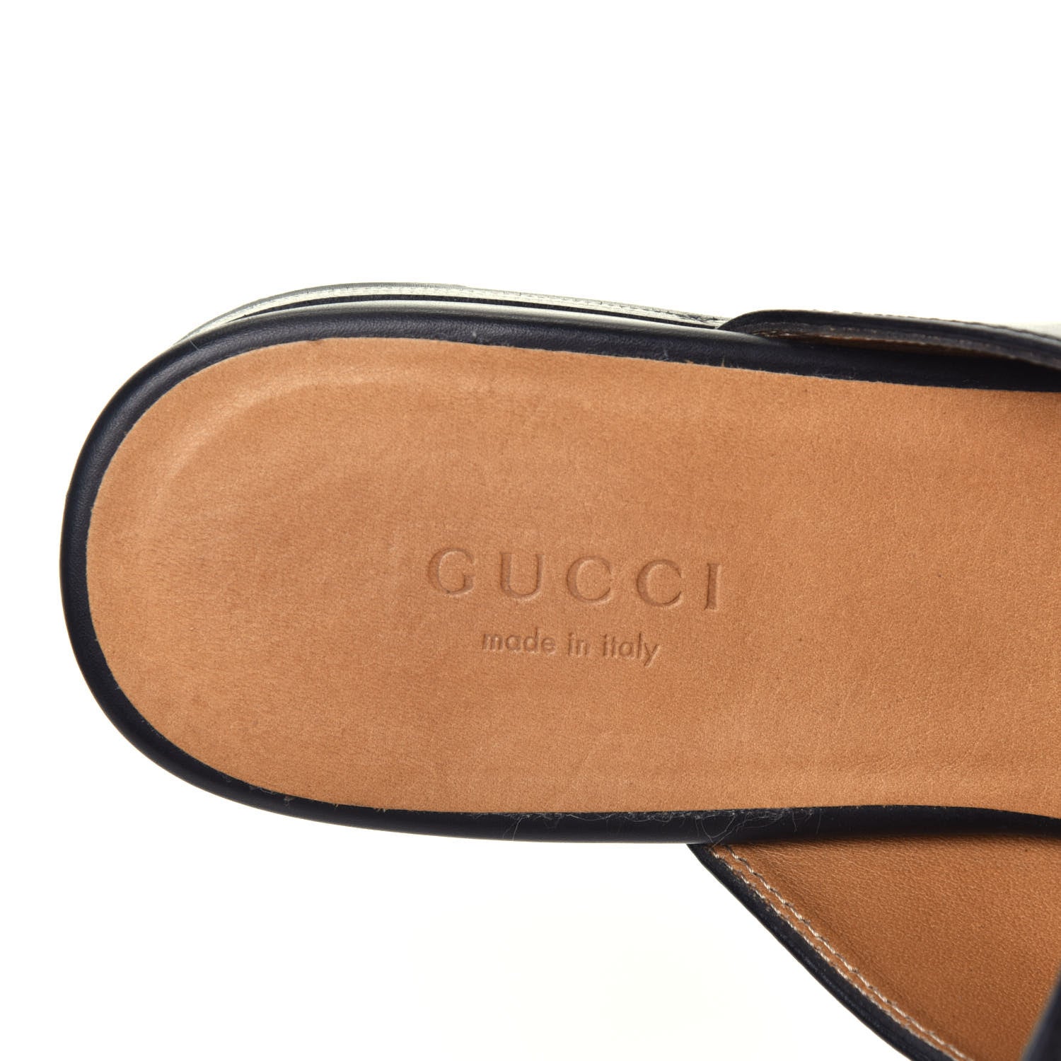 Gucci Calfskin Womens Princetown Slippers 36.5 Black 6 of 8