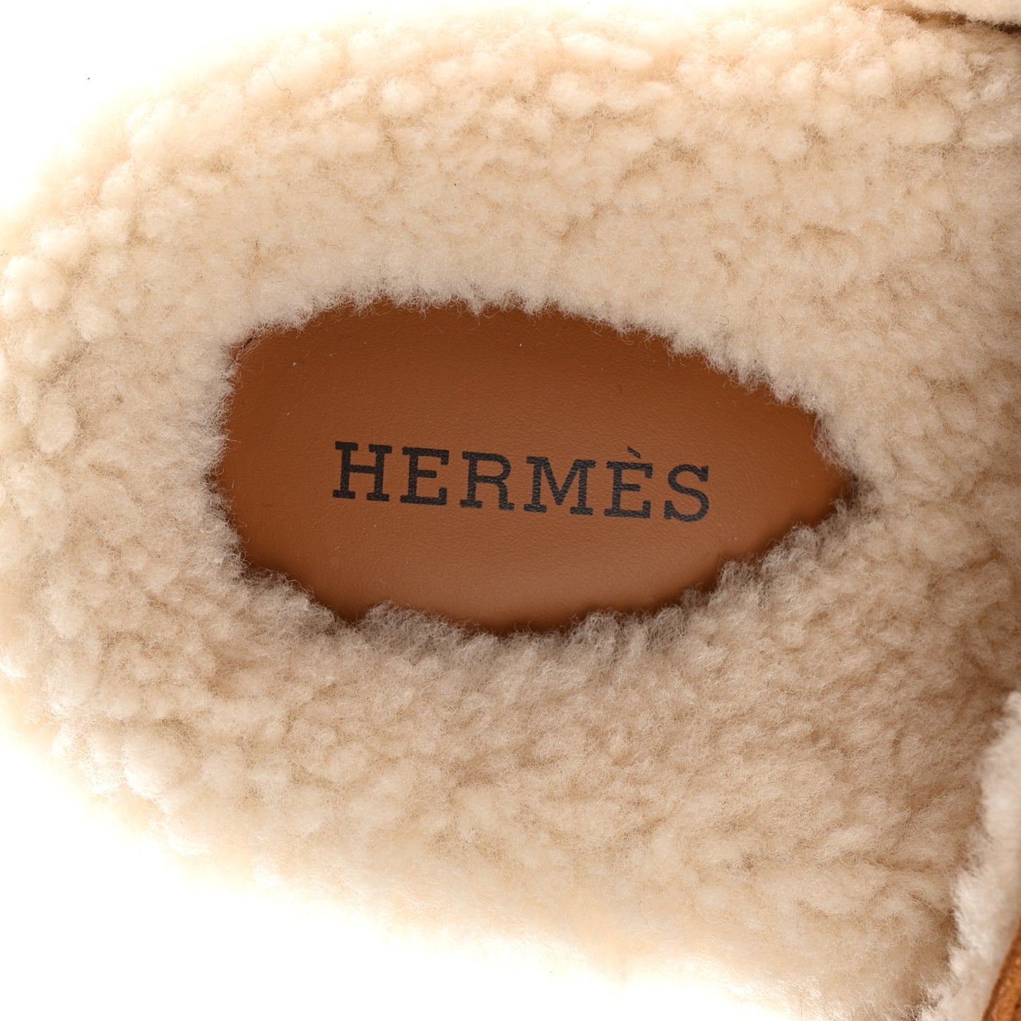 Suede Goatskin Woolskin Womens Chypre Sandals 37.5 Brun Fume Ecru