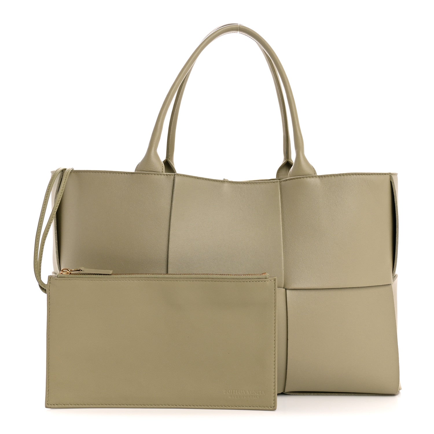 0221-225 バッグ Bottega Veneta Nappa Maxi Intrecciato Medium Arco Tote Travertine