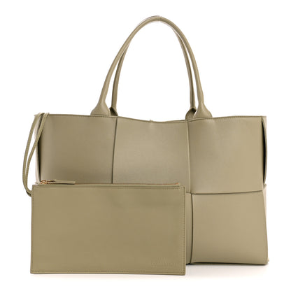 Bottega Veneta Nappa Maxi Intrecciato Medium Arco Tote Travertine 3 of 12
