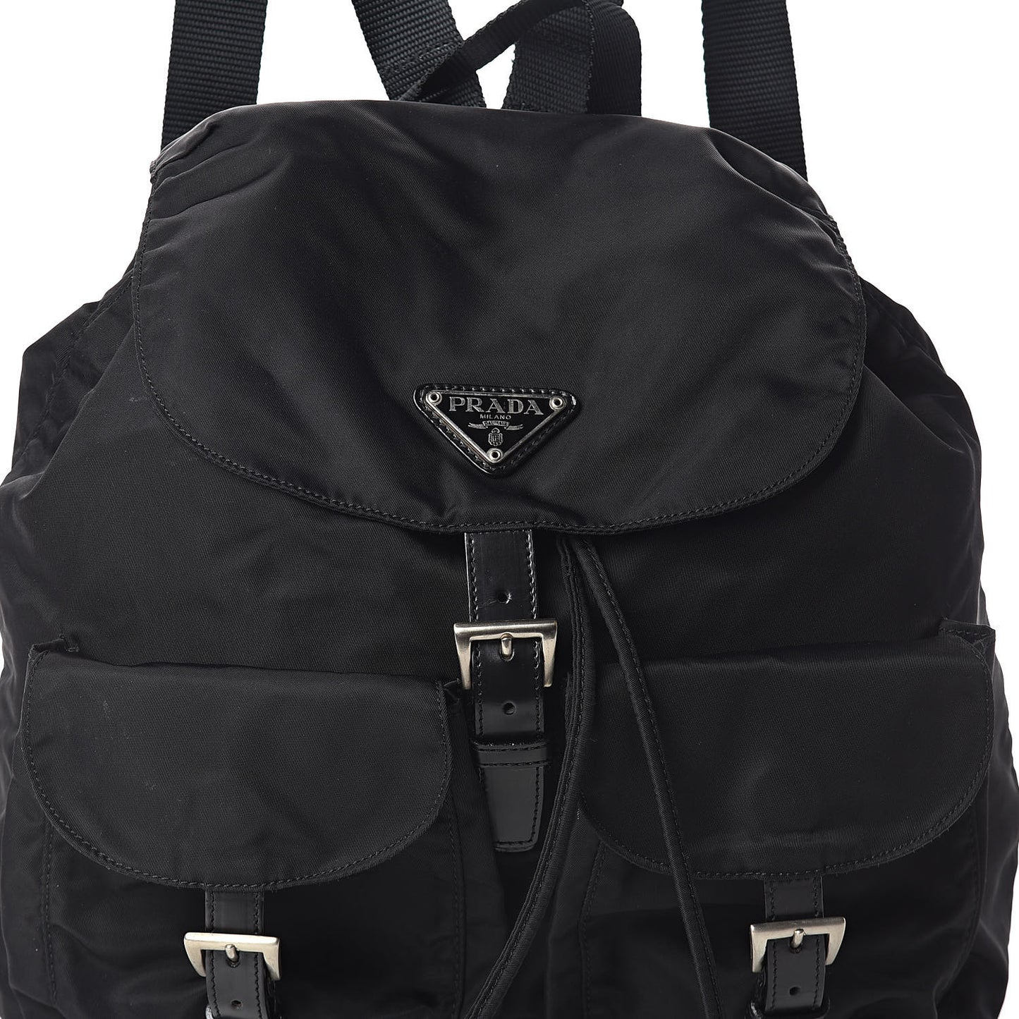Nylon Vela Medium Backpack Black