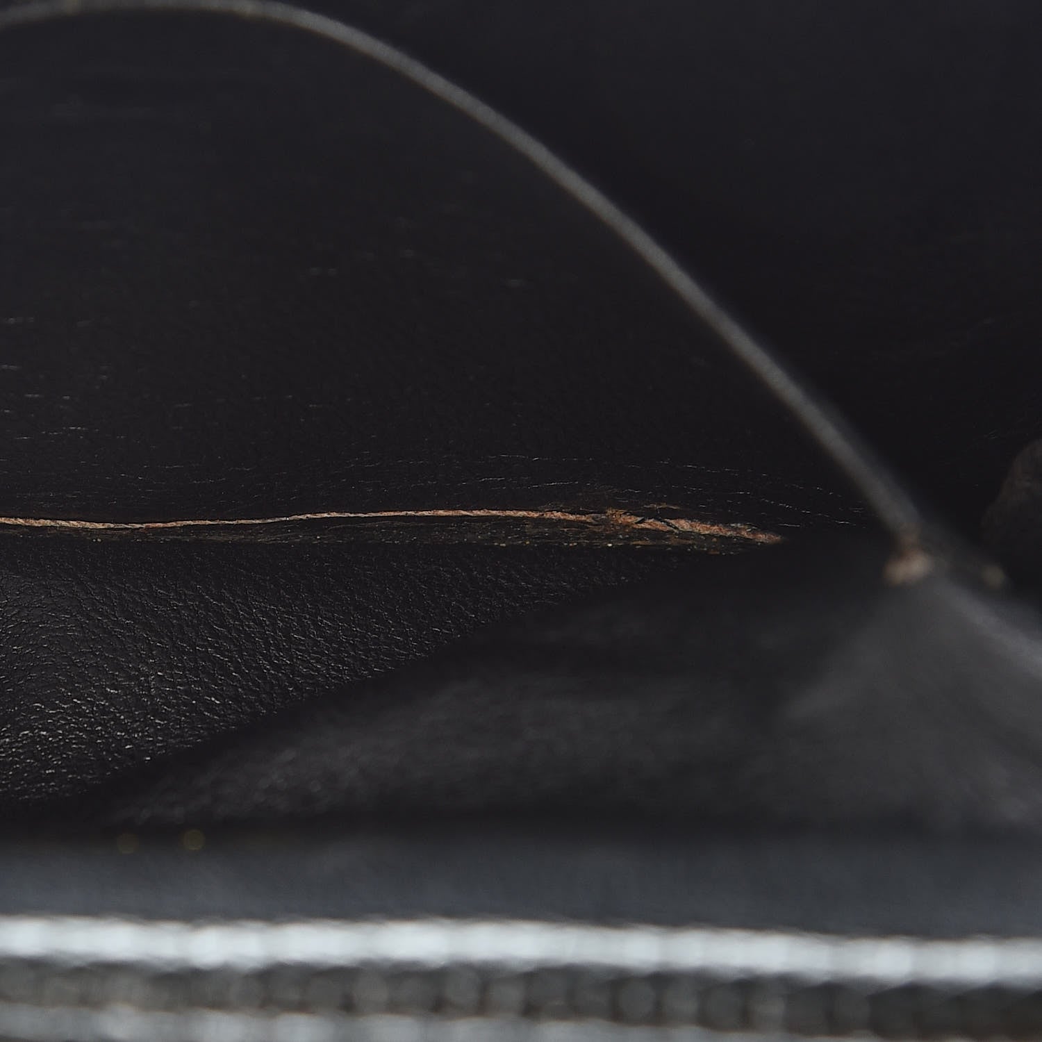 Chanel Suede Lizard Frame Clutch Black 6 of 16