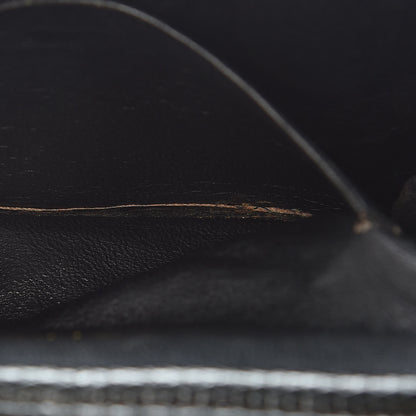 Chanel Suede Lizard Frame Clutch Black 6 of 16