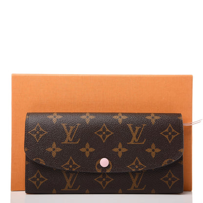 Louis Vuitton Monogram Emilie Wallet Rose Ballerine 10 of 10