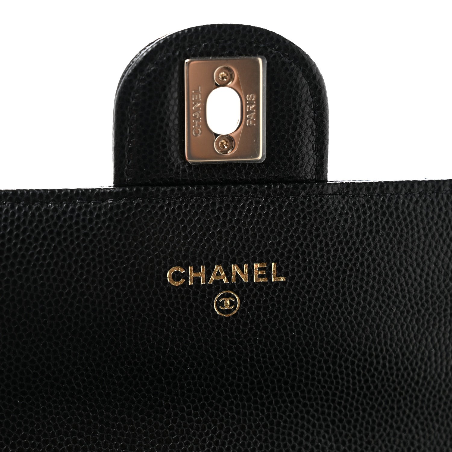 Chanel Caviar Quilted Retro Mini Twist Top Handle Clutch Flap Black 6 of 12