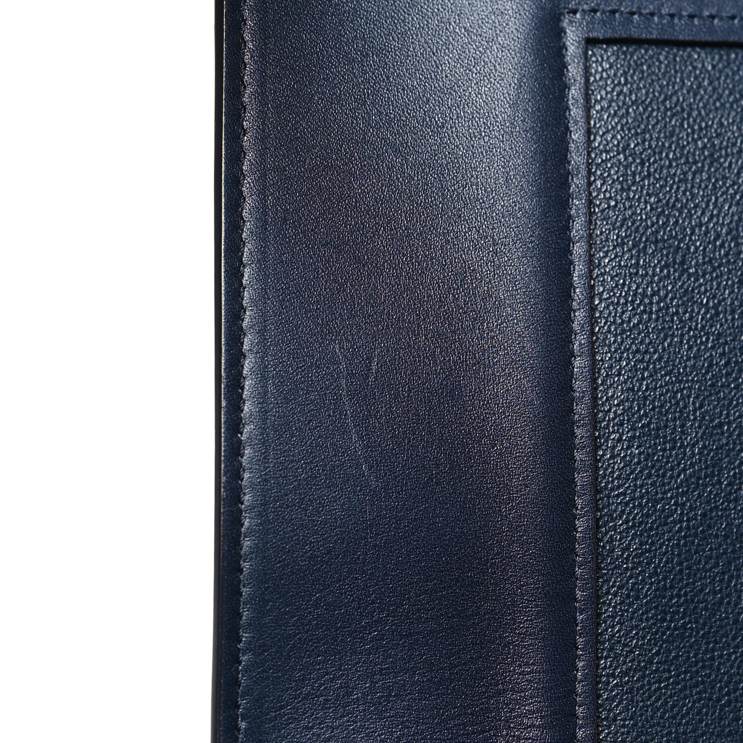 Shiny Smooth Calfskin Medium Frame Shoulder Bag Black Navy