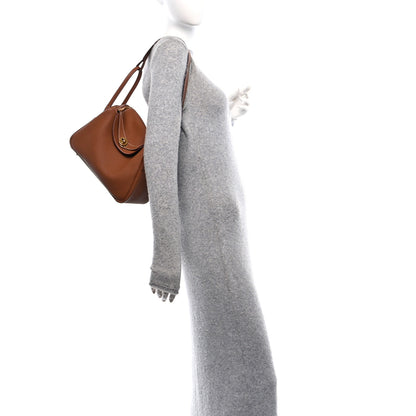 Hermes Taurillon Clemence Lindy 26 Gold 2 of 12