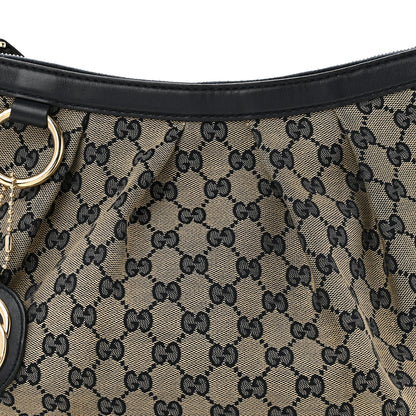 Gucci Monogram Medium Sukey Hobo Navy 7 of 12