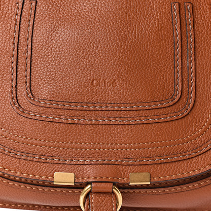 Chloe Calfskin Small Marcie Satchel Tan 10 of 10