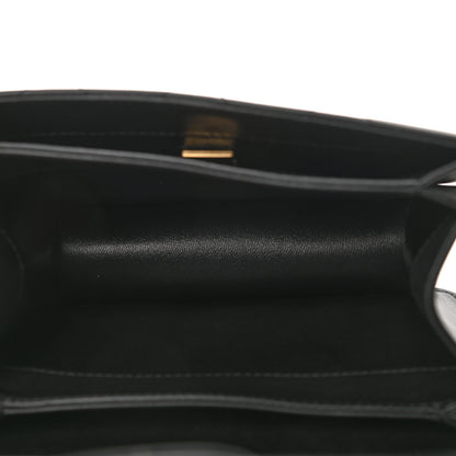 Chanel Calfskin Quilted Small Top Handle Flap Black 5 of 11