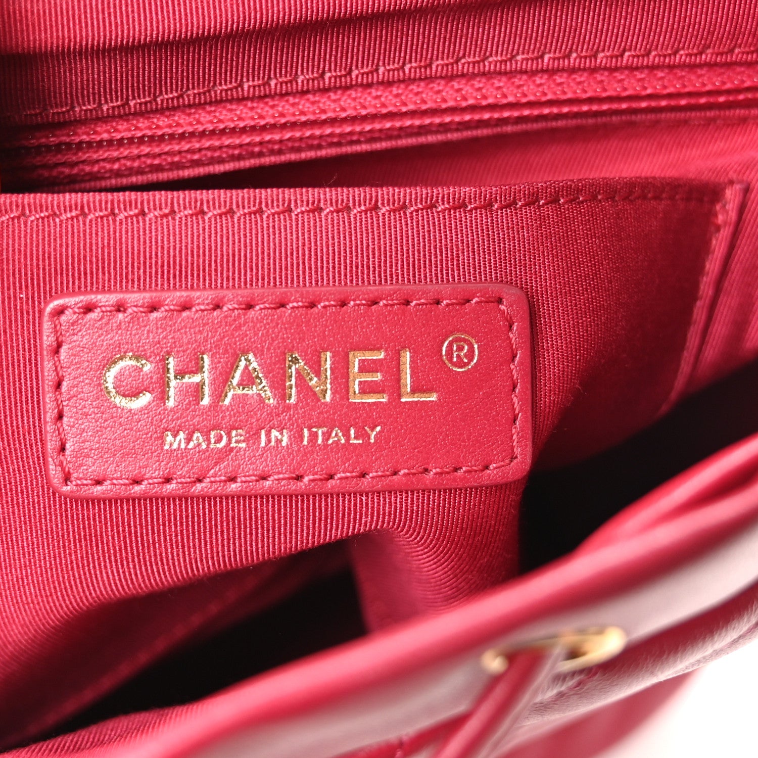 Chanel Lambskin Chevron Quilted Small Urban Spirit Backpack Dark Pink 6 of 10