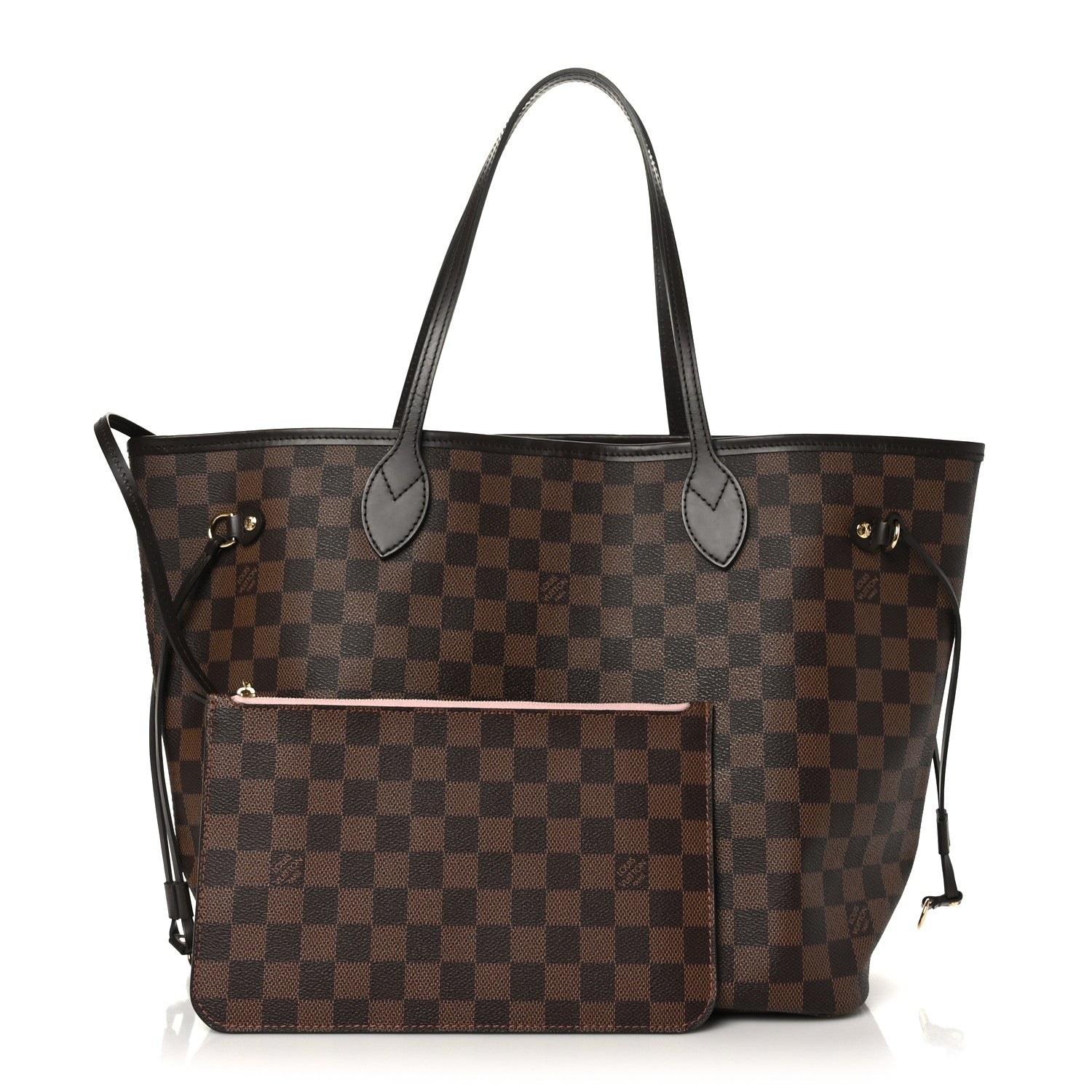 Louis Vuitton Damier Ebene Neo Neverfull MM Rose Ballerine 3 of 10
