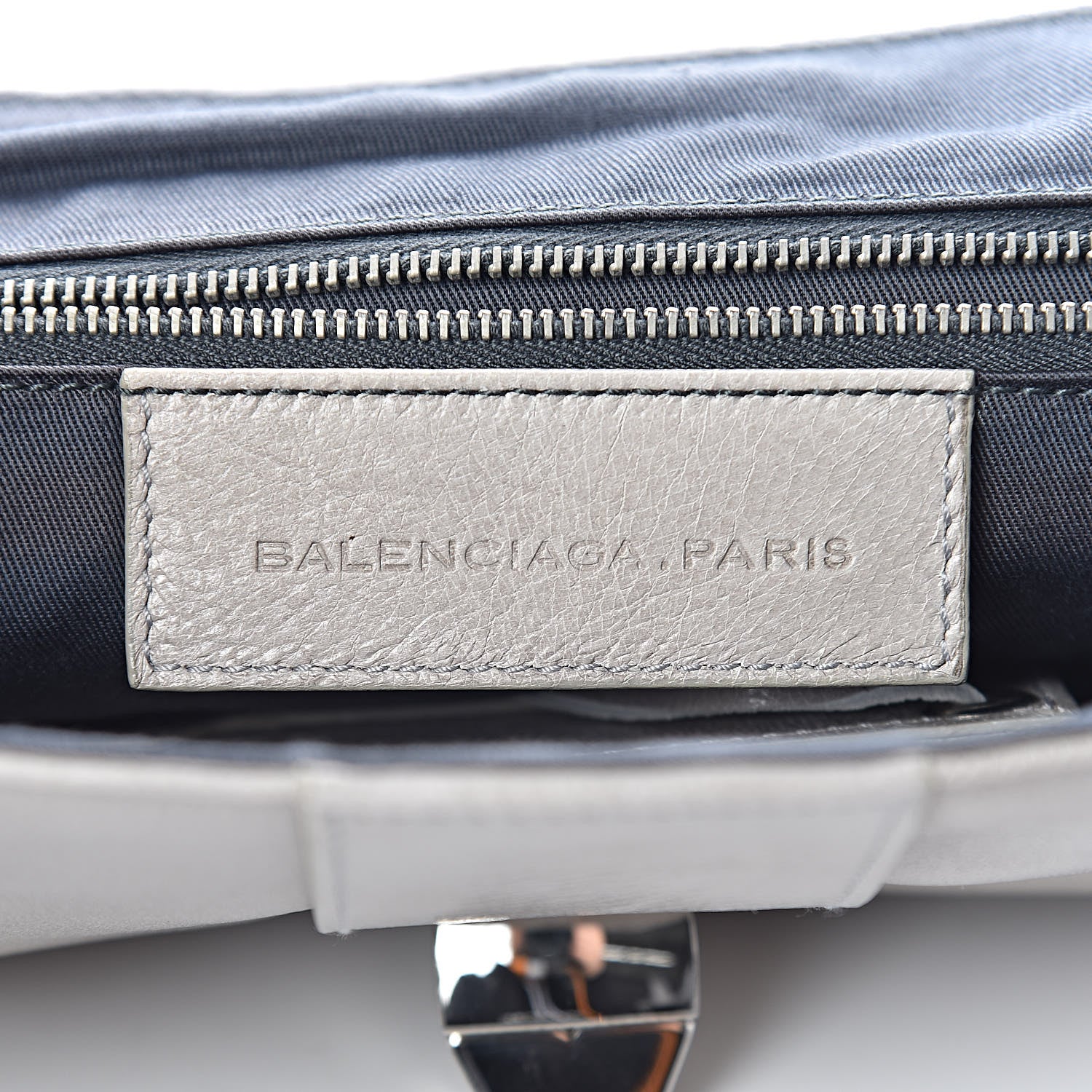 Balenciaga Chevre Stingray Clutch Grey 6 of 13