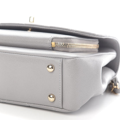 Chanel Caviar Quilted Medium Business Affinity Flap Grey 7 of 9
