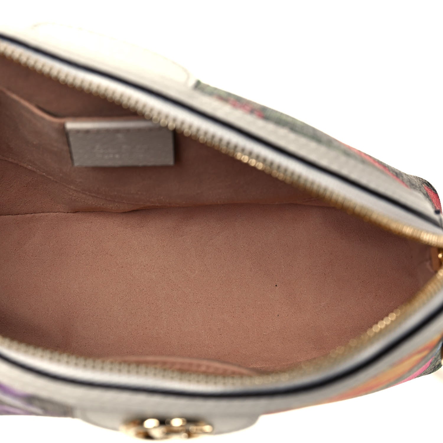 Gucci GG Supreme Monogram Flora Web GG Small Ophidia Dome Shoulder Bag White 5 of 13