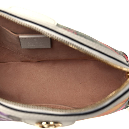 Gucci GG Supreme Monogram Flora Web GG Small Ophidia Dome Shoulder Bag White 5 of 13