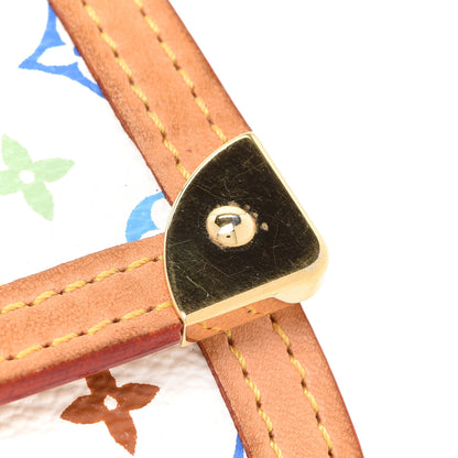 Louis Vuitton Monogram Multicolor Porte-Monnaie Plat Coin Purse White 7 of 7
