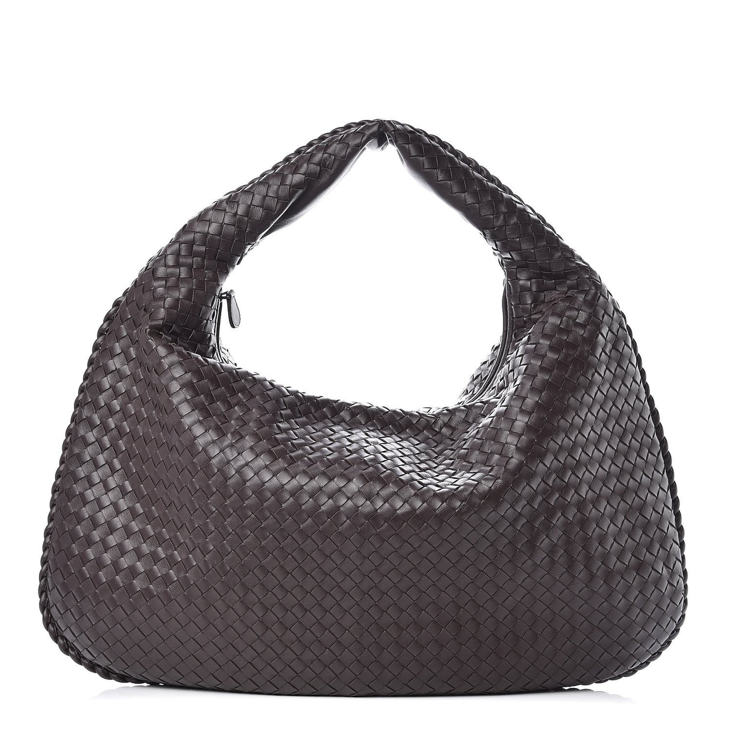 Nappa Intrecciato Maxi Veneta Hobo Ebano
