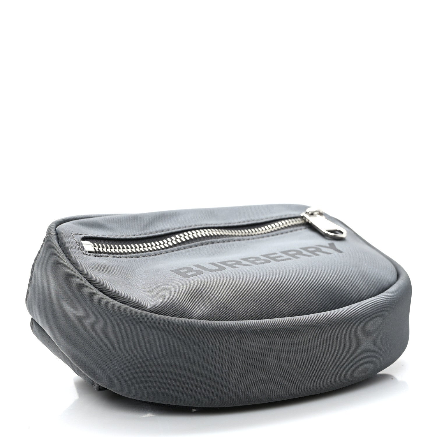 Burberry Econyl Logo Print Small Cannon Bum Bag Charcoal Grey 4 of 11