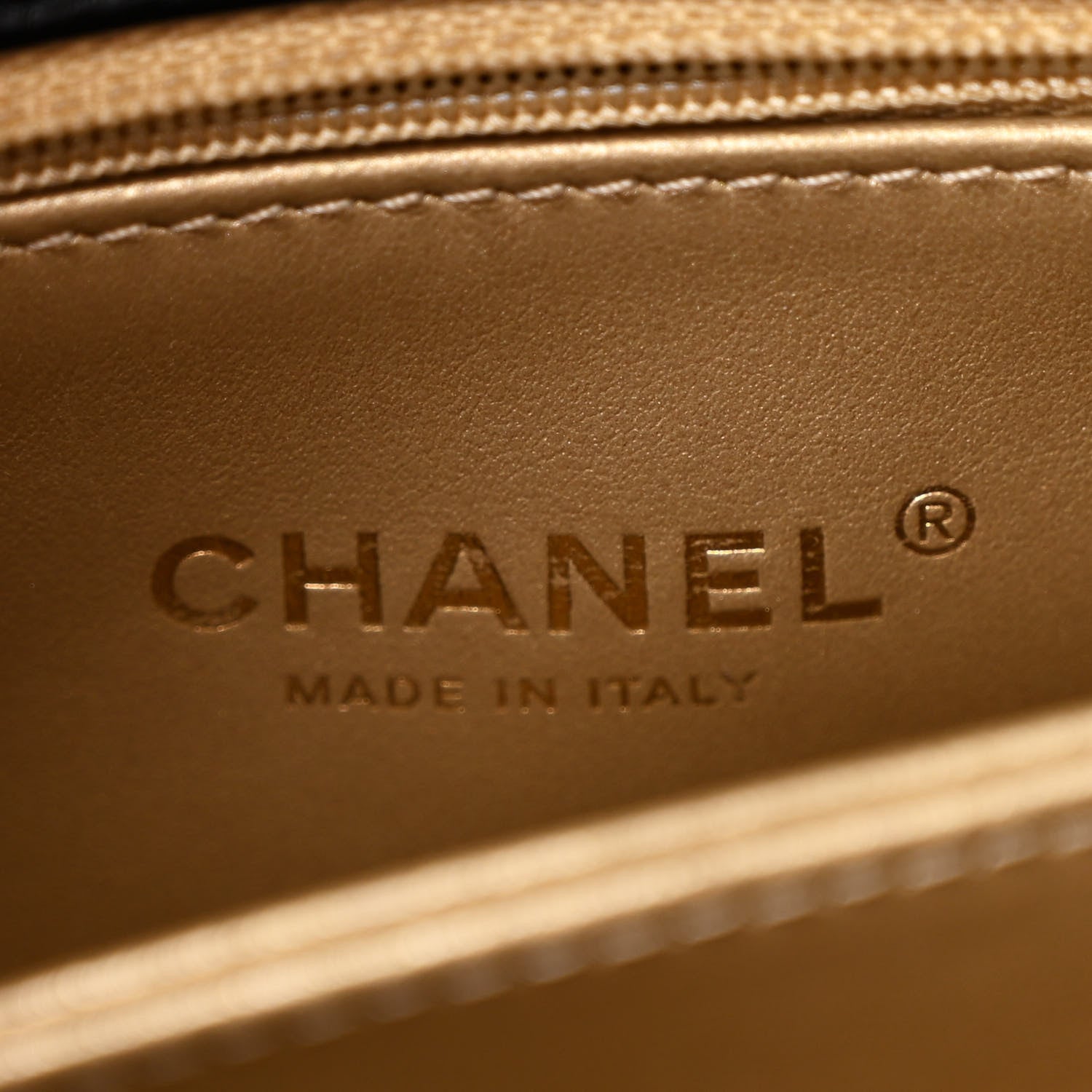 Chanel Shiny Calfskin Quilted Mini Coco Chain Gold Handle Flap Black 7 of 14