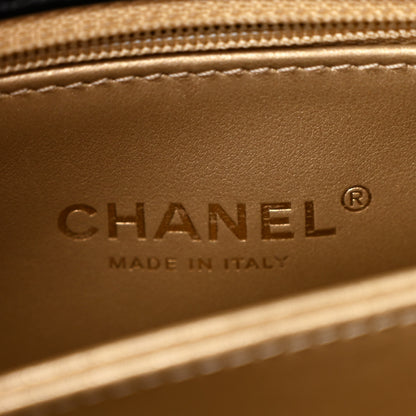 Chanel Shiny Calfskin Quilted Mini Coco Chain Gold Handle Flap Black 7 of 14