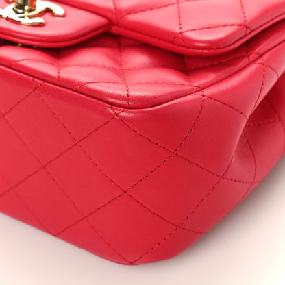 Chanel Lambskin Quilted Mini Square Flap Red 9 of 9