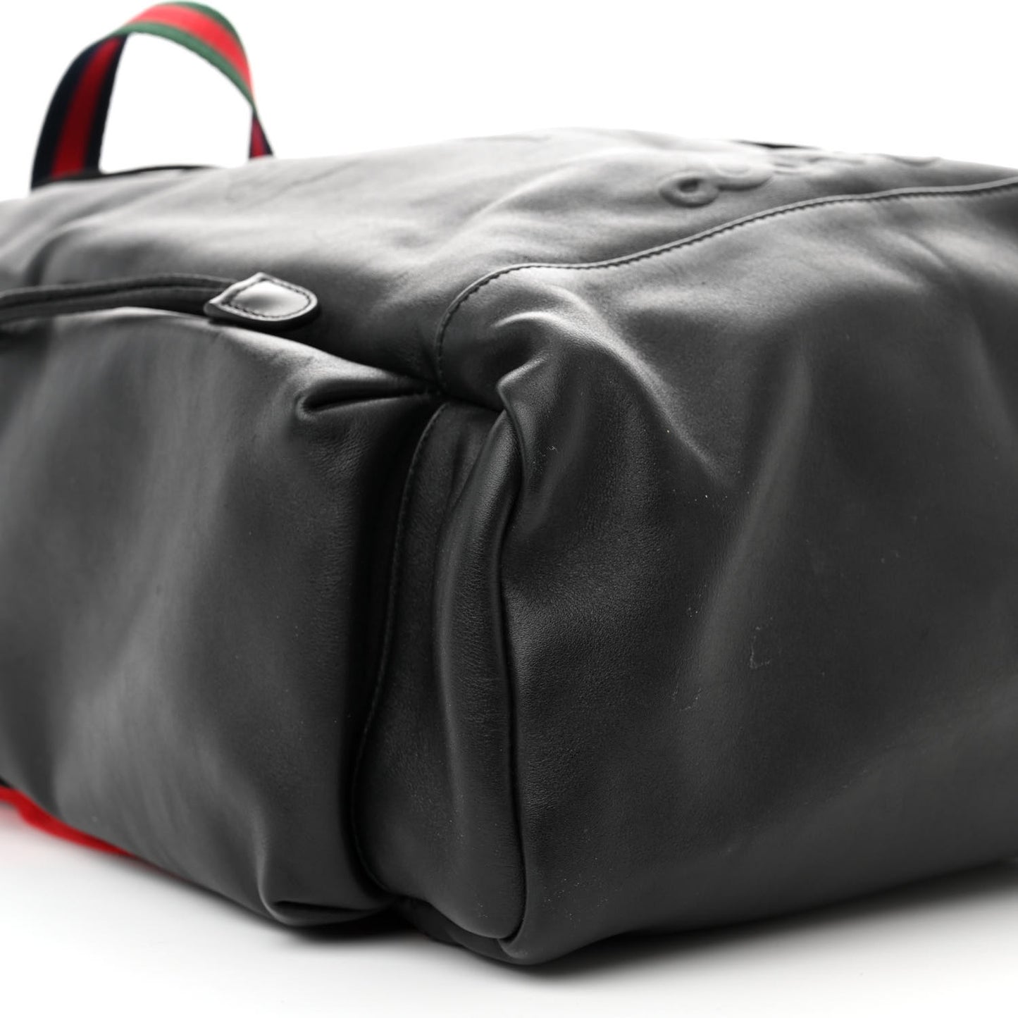 Calfskin Web Blind For Love Animalier Drawstring Backpack Black